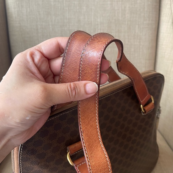 Authentic vintage CELINE large satchel bag M95 (X21) - Picture 3 of 16